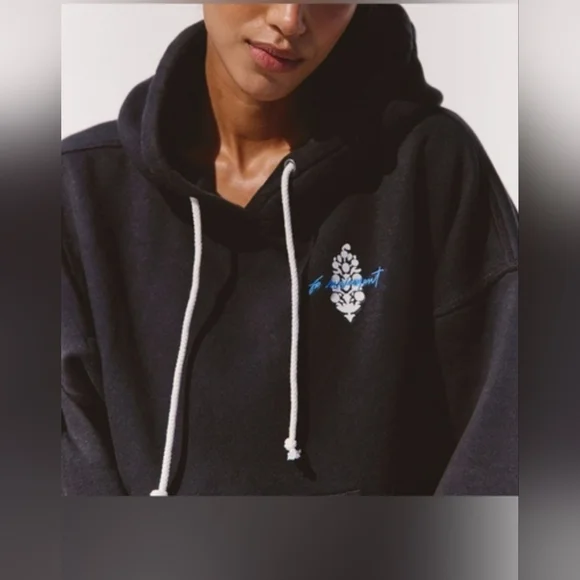 NWOT Free People Movement Final Call Logo Hoodie SMALL - Picture 3 of 11